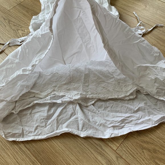 WHITEROOM+CACTUS - White Poplin Side Cut Out Dress - Size L - Picture 7 of 10